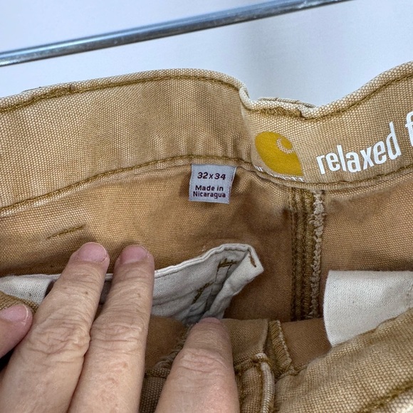 Carhartt distressed workwear streetwear altered dungarees pants 32 - Picture 4 of 4